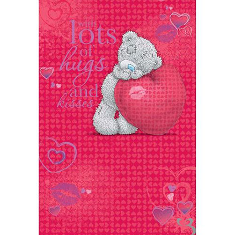 Hugs and Kisses Me to You Bear Valentines Day Card £3.59